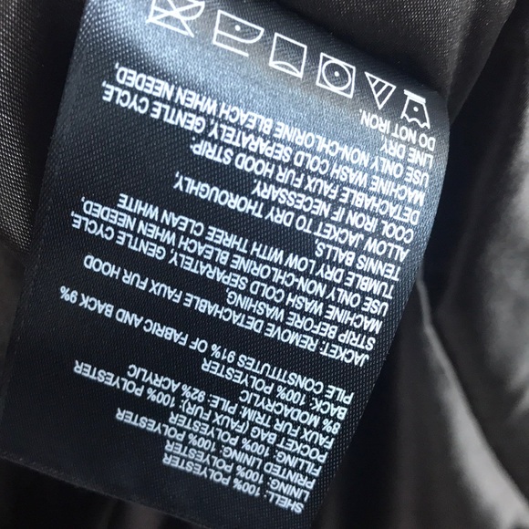 NWOT,Laundry by Shelli segal down fur hood,Olieve - Picture 14 of 16